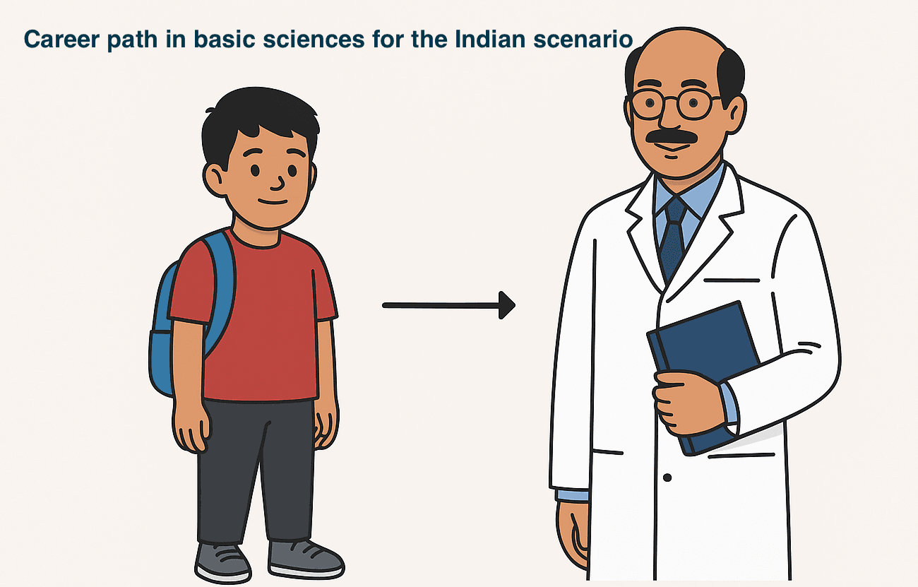 Career path in basic sciences for the Indian scenario