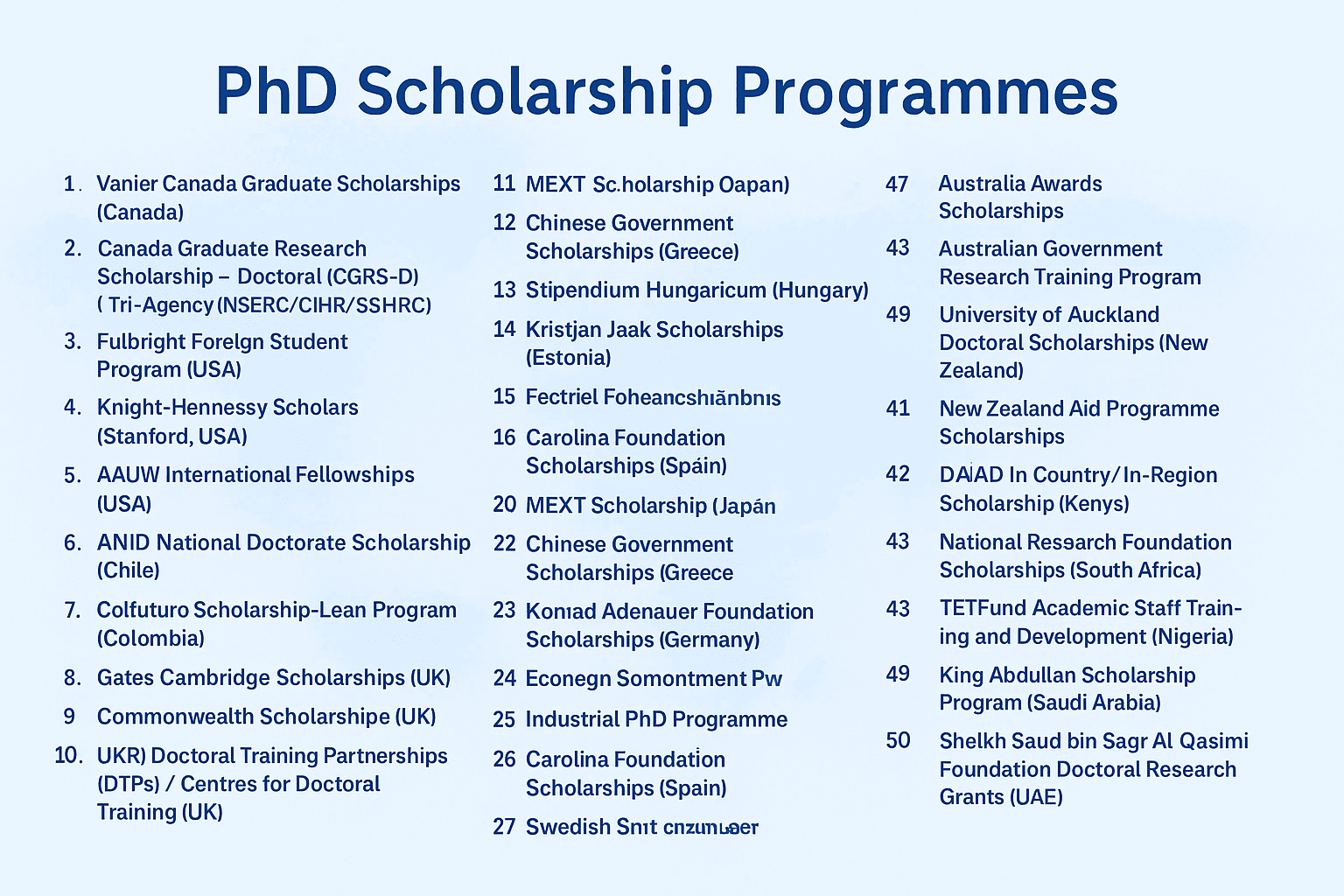 PhD Scholarship Programmes — Apply & How to Prepare