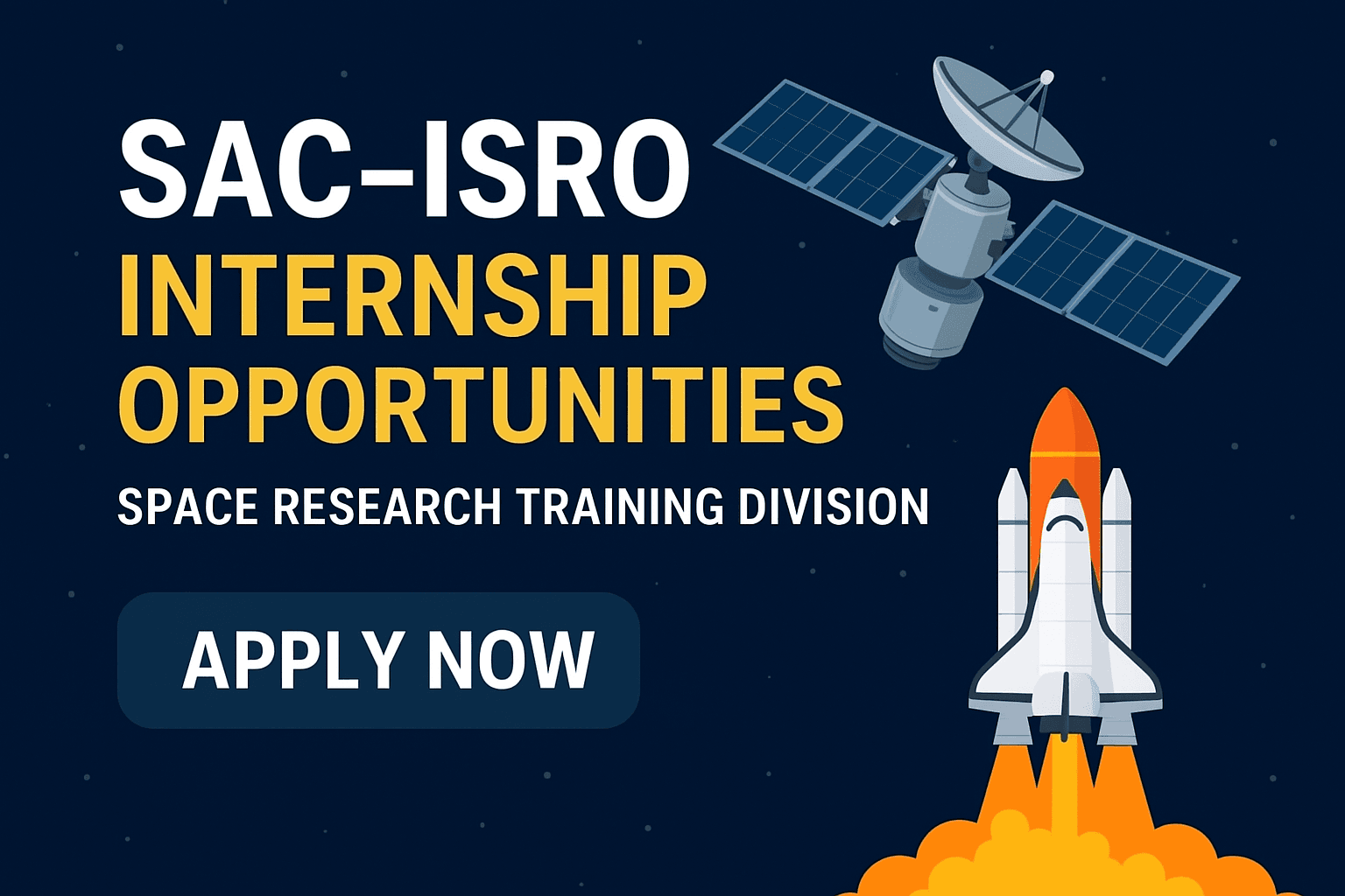 SAC–ISRO Internship & Training (SRTD)
