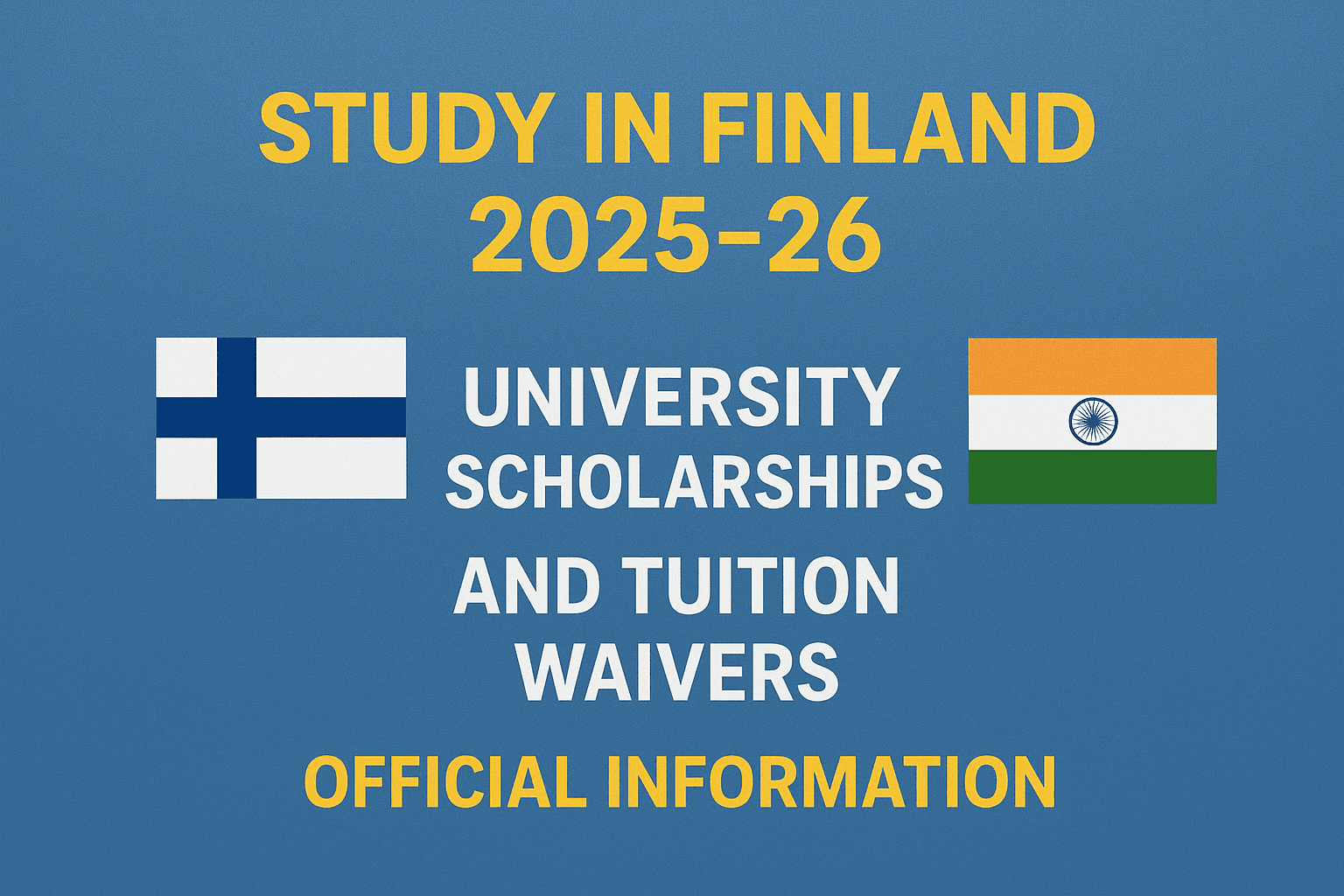 Study in Finland — Scholarships 2025–2026 (Info & Official Sources)