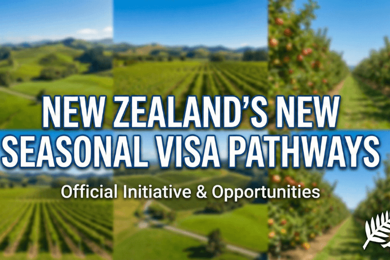 New Zealand’s New Seasonal Visa Pathways: Opening 8 December 2025